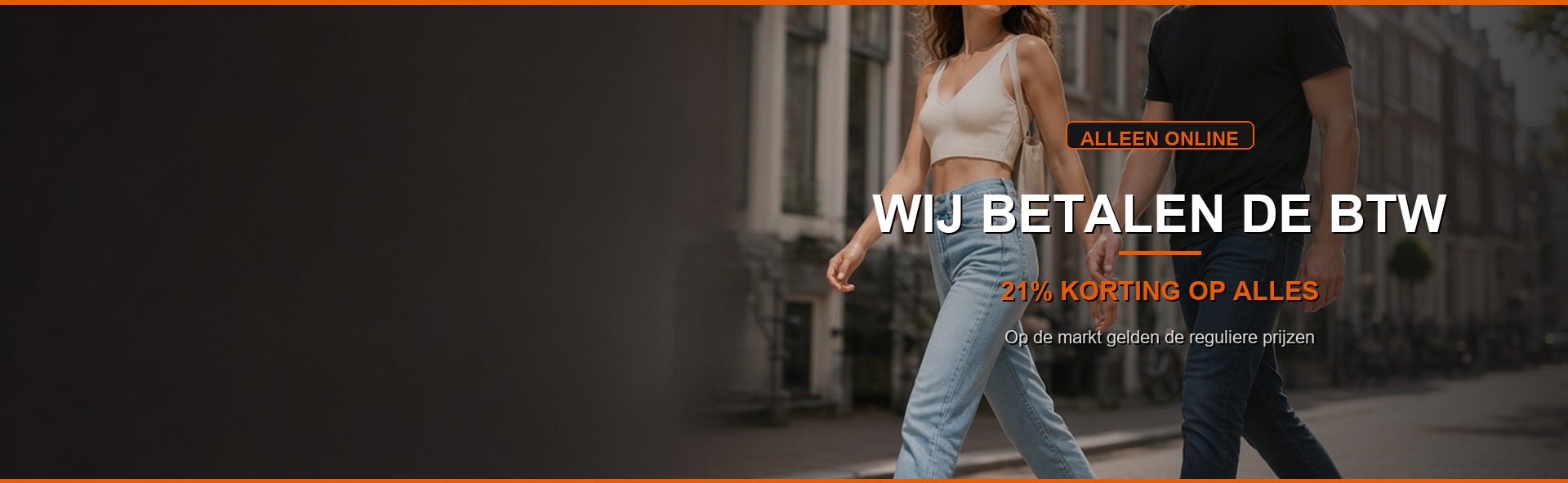 Wij betalen de BTW — alleen online