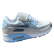 Airvibe Glacier White & Blue Sneaker