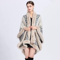 Labyrint Poncho Beige Créme